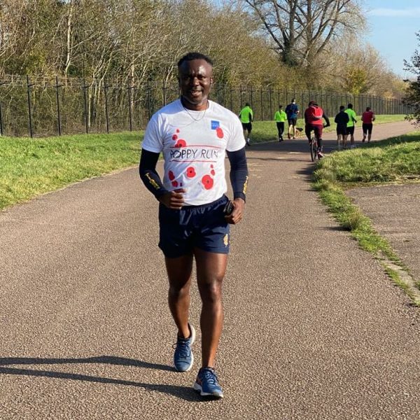 CAMBRIS-AF volunteers taking part in the NHS Run 4 Heroes initiative in 2020